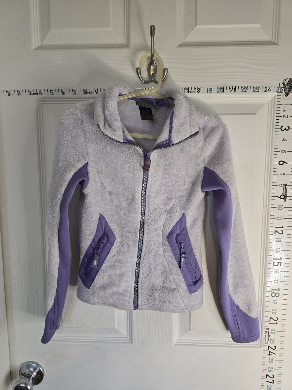 Kids Lavender Fleece Jacket - Soft Zip-Up